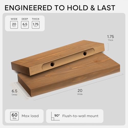 20 Inch Floating Shelves (3 Count)