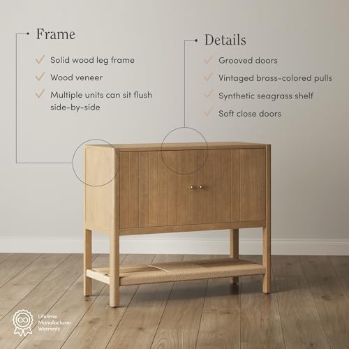 Meads Mid Century Modern Cabinet or TV Stand with Doors