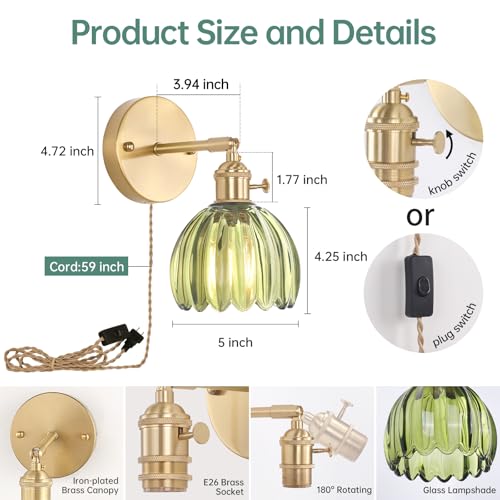 Plug in Wall Sconce