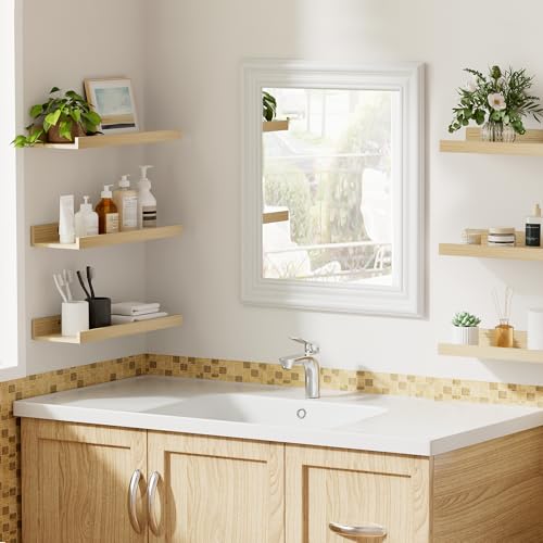 Floating Shelves for Wall Decor Storage (6 Count)