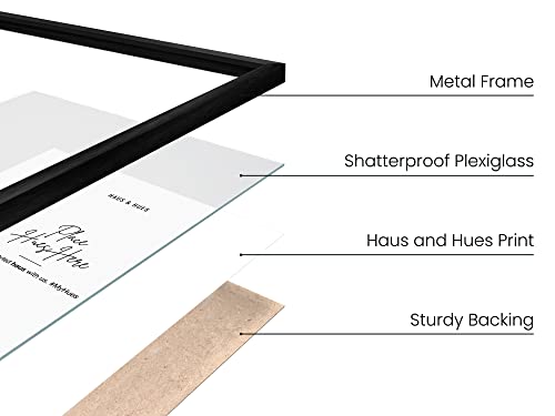 11x17 Black Metal Picture Frames (4 Count)