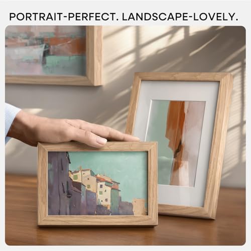 6x6 Natural Oak Picture Frame