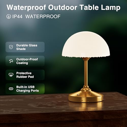 Mushroom Lamp Cordless Lamp Table Lamp