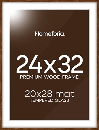 24x32 Brown Oak Poster Frame