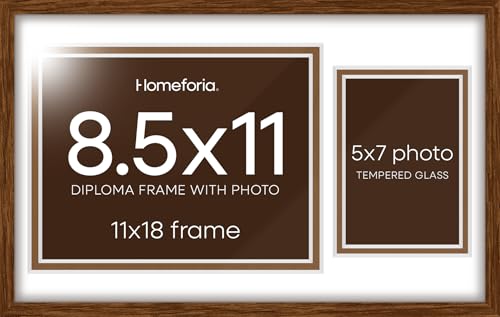 11x18 Brown Oak Diploma Frame (3 Count)