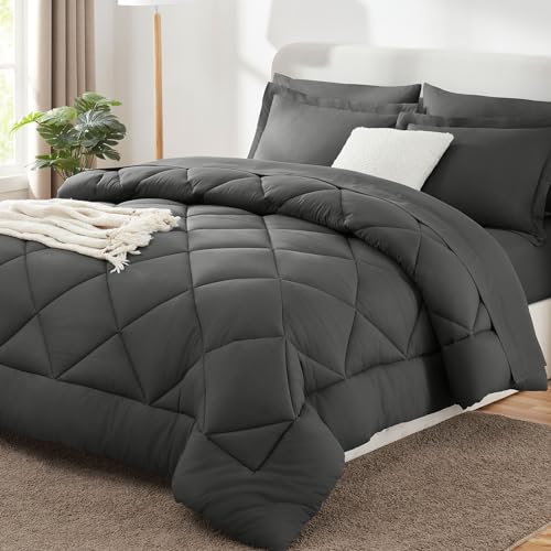 Full Size Comforter Sets Dark Grey