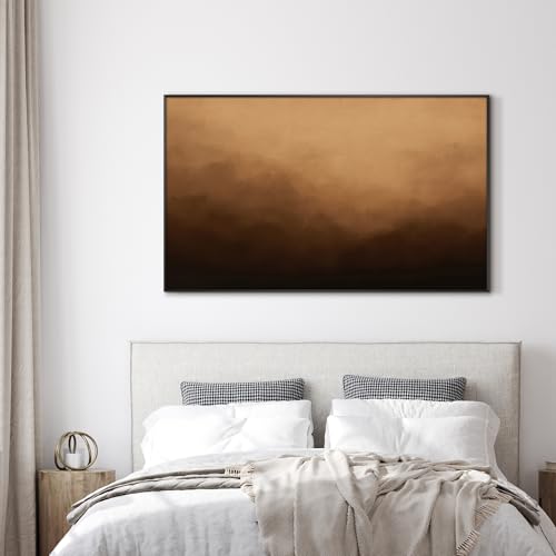 36"x60" Extra Large Framed Wall Art Warm Earth Tones Abstract Landscape Illustration for Home Living Room Bedroom Decor