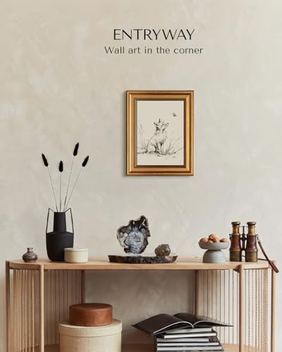 Vintage Gold Framed Wall Art for Living Room