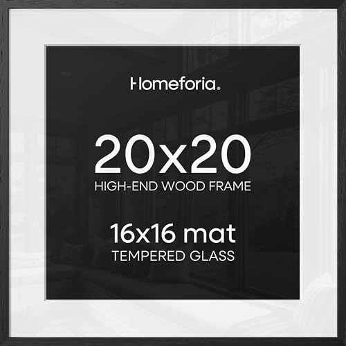 20x20 Black Oak Picture Frame