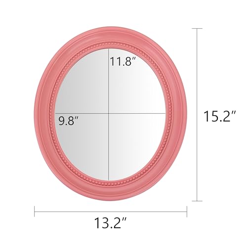 Oval Bathroom Mirror Bedroom Mirror wall Mirror Pink