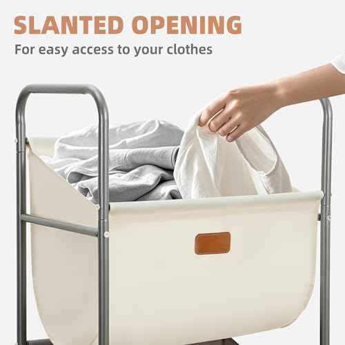 80 Liters Vertical Rolling Laundry Hamper