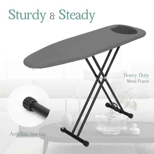Full Size Ironing Board 54x14 Modern Gray