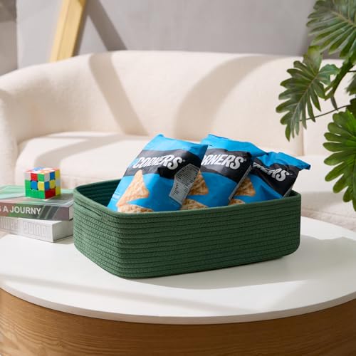 Large Shallow Organizing Baskets 15x11x5.1 Inches (4 Count)
