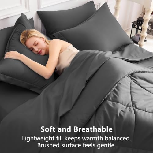 Full Size Comforter Sets Dark Grey