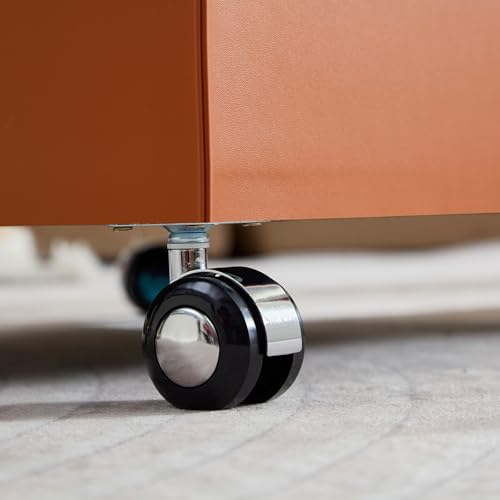 23.62" Modern Leather Coffee Table Set