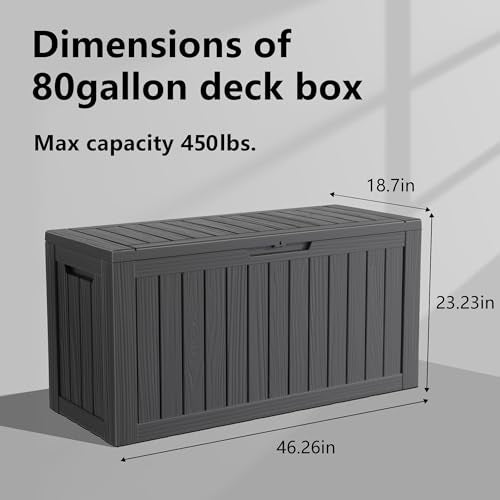 80 Gallon Outdoor Deck Box