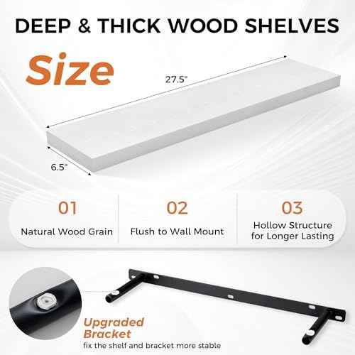 Floating Shelves for Wall (2 Count)