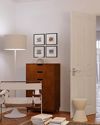 Solid Oak Wood 10”x10”Picture Frames Matted to 5”x5” Set of 4 (4 Count)