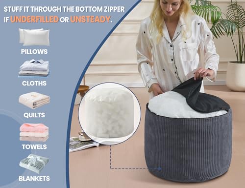 Small Pouf Ottoman Foot Rest Footstool and Ottomans Small for Couch Foot Stools for Living Room