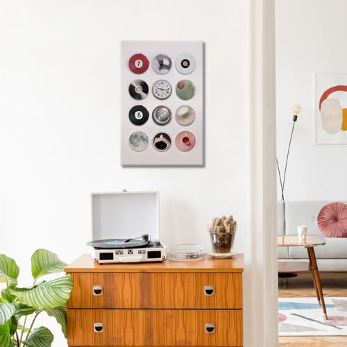 Vintage Disco Ball Canvas Wall Art