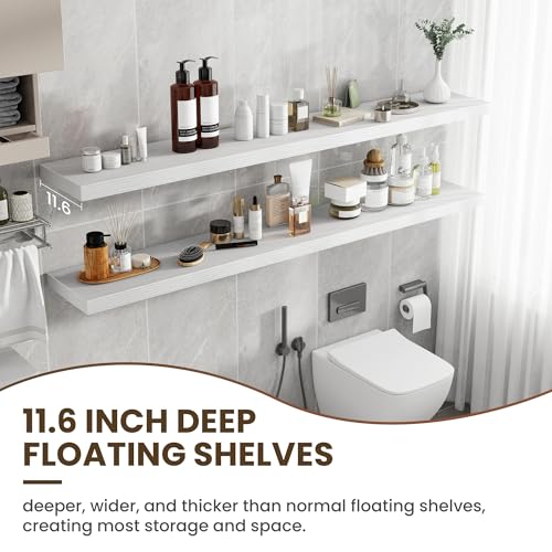 72 inch Floating Shelves for Wall