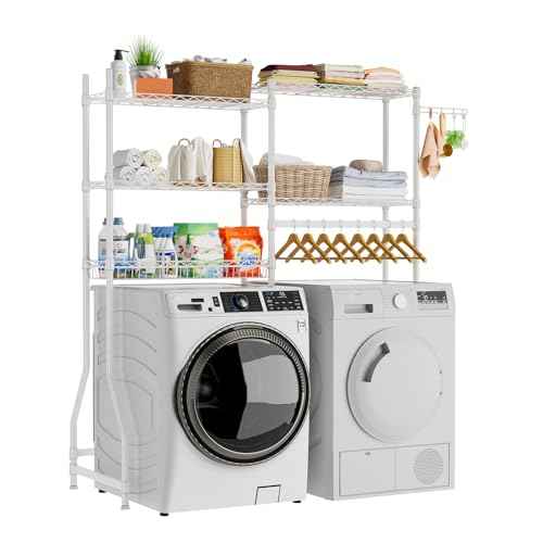 Laundry Organizer Shelves Over the Washer and Dryer Storage Shelf