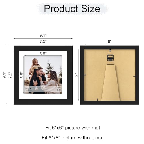 8x8 Picture Frame Set of 4