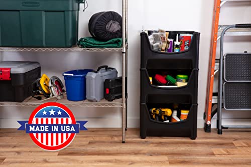 Jumbo Stackable Storage Bins (3 Count)