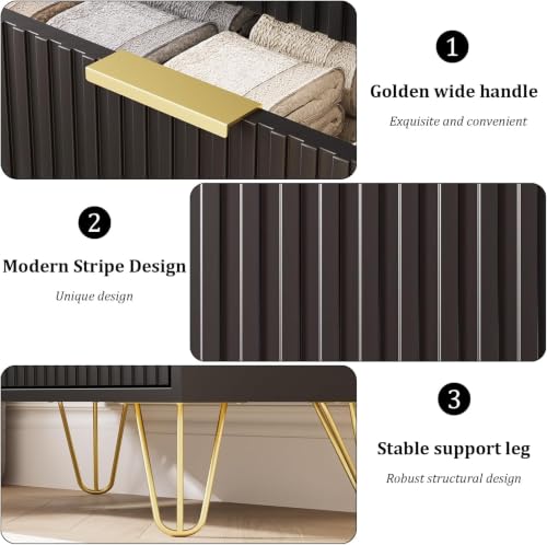 3 Drawer Nightstand Set of 2