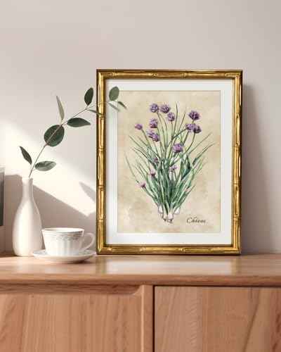 Gold Framed Bamboo Wall Art
