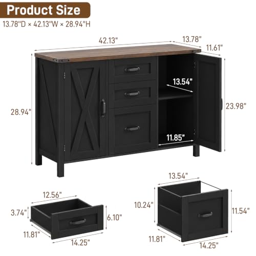 File Cabinet with 3 Drawers