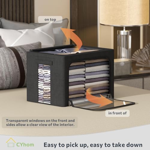 Clothes Storage Bins Box (2 Count)