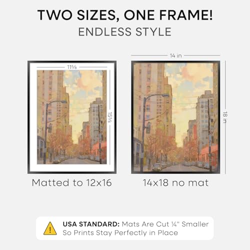 14x18 Black Picture Frame (2 Count)