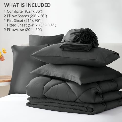 Full Size Comforter Sets Dark Grey