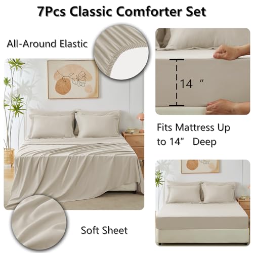 Full Size Comforter Sets Oatmeal