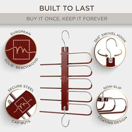 Pants Hangers Space Saving (4 Count)