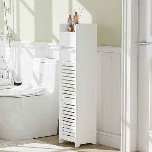 Slim Narrow Bathroom Storage Cabinet