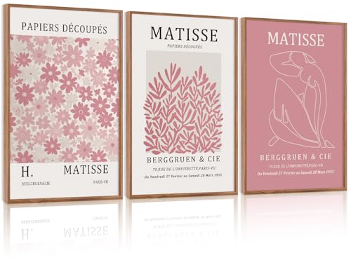 Matisse Pink Framed Wall Art Set