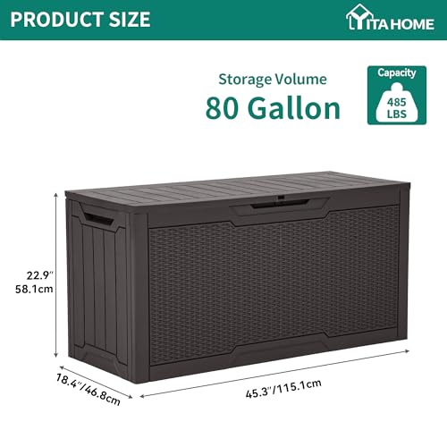 80 Gallon Resin Deck Box