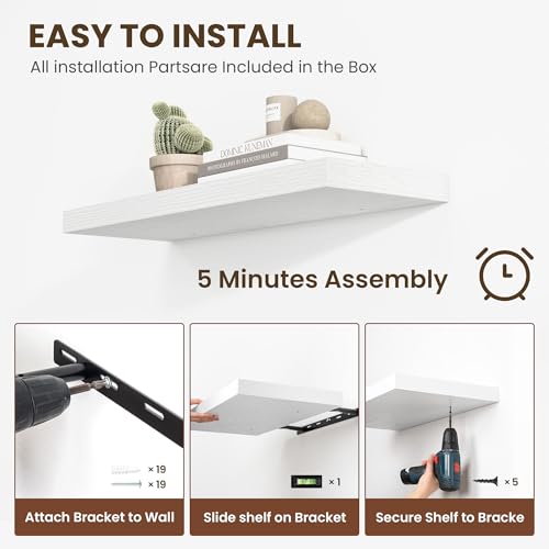 72 inch Floating Shelves for Wall