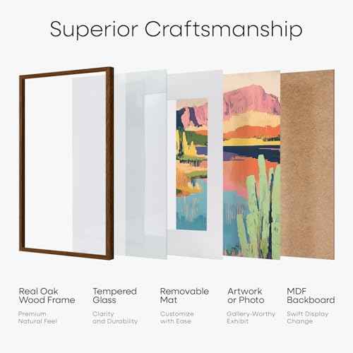 16x20 Brown Oak Diploma Frame (3 Count)