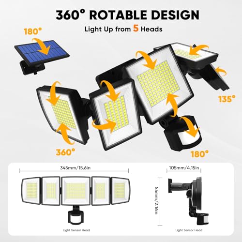 Solar Lights Outdoor Waterproof Motion Sensor (3 Count)