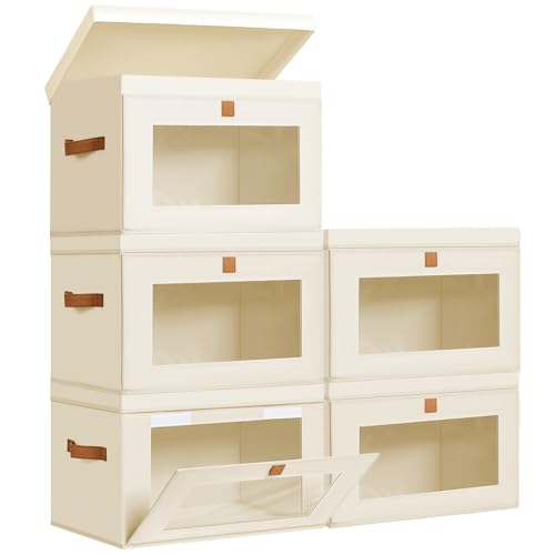 Storage Bins with Lids (5 Count)