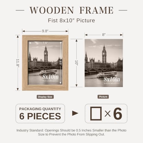 8x10 Picture Frame Set of 6