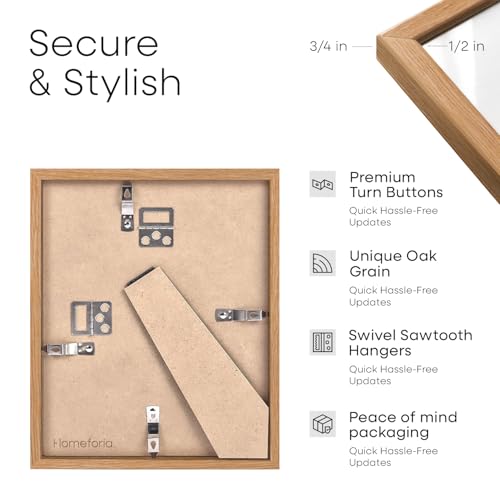 5.5x8.5 Natural Oak Business License Frame (2 Count)