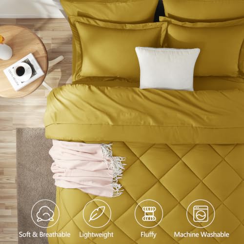 Full Size Comforter Sets Mustard Yellow