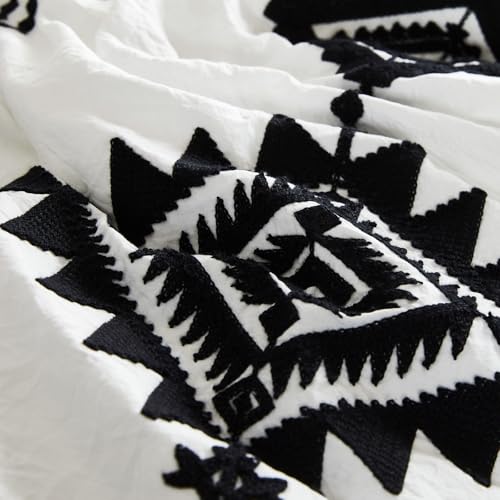 Embroidery California King Comforter Set 7 Pieces Bed in a Bag