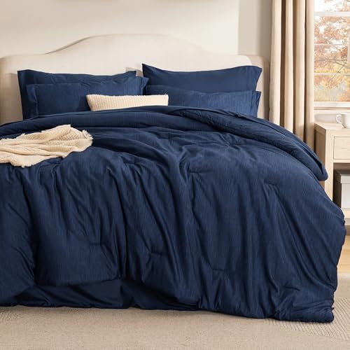 King Size Comforter Set Navy