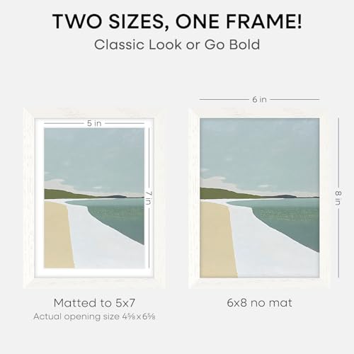 6x8 White Oak Picture Frame