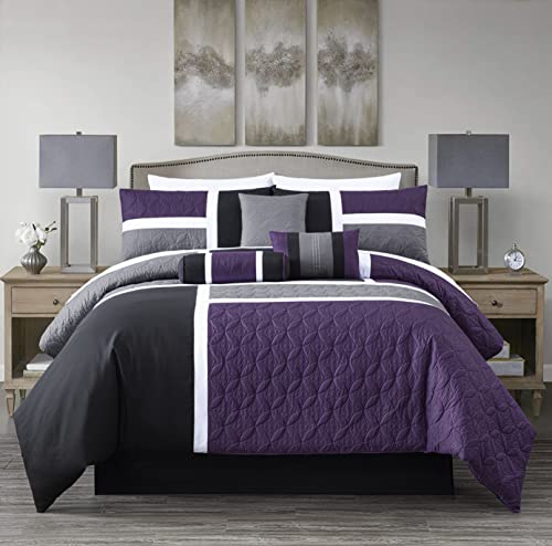 Upland 7 Piece Quilted Patchwork Comforter Set